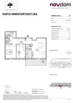 Apartament, 71,02 m², 3 pokoje, piętro 1, oferta nr AB/48