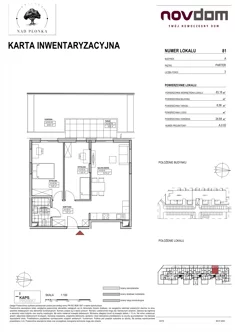 Apartament, 63,18 m², 3 pokoje, parter, oferta nr AB/79