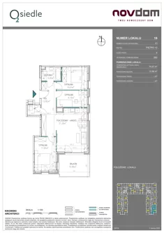 Apartament, 70,57 m², 4 pokoje, piętro 2, oferta nr B/19