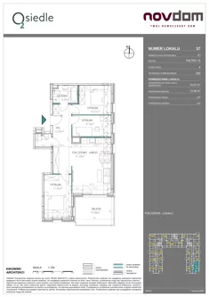 Apartament, 70,57 m², 4 pokoje, piętro 4, oferta nr B/37