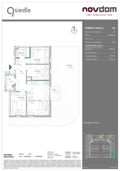 Apartament, 72,98 m², 4 pokoje, parter, oferta nr B/4