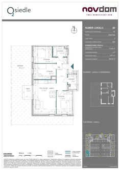 Apartament, 72,98 m², 4 pokoje, parter, oferta nr B/80