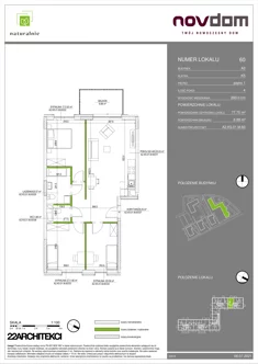 Apartament, 77,75 m², 4 pokoje, piętro 1, oferta nr A2/60