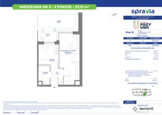 Mieszkanie, 37,13 m², 2 pokoje, parter, oferta nr 19A-3