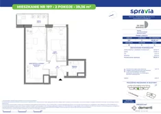 Mieszkanie, 39,36 m², 2 pokoje, piętro 6, oferta nr 197