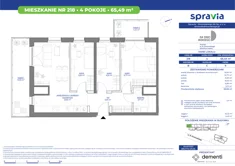 Mieszkanie, 65,49 m², 4 pokoje, piętro 9, oferta nr 218