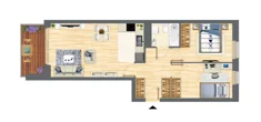 Mieszkanie, 57,95 m², 3 pokoje, parter, oferta nr B-101