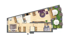 Mieszkanie, 67,27 m², 3 pokoje, parter, oferta nr B-44