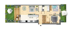 Mieszkanie, 73,92 m², 3 pokoje, parter, oferta nr B-82