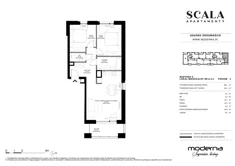 Apartament, 66,18 m², 3 pokoje, piętro 4, oferta nr 6-A.4.2.