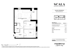 Apartament, 55,92 m², 3 pokoje, piętro 2, oferta nr 2.2-2.4.