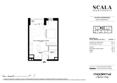 Apartament, 35,32 m², 1 pokój, piętro 4, oferta nr 2.2-4.1.