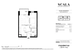 Apartament, 36,12 m², 1 pokój, piętro 4, oferta nr 2.2-4.3.