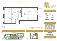 Mieszkanie, 55,01 m², 3 pokoje, piętro 1, oferta nr A4/1/4