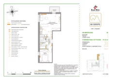 Mieszkanie, 47,23 m², 2 pokoje, piętro 2, oferta nr A38