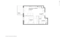 Mieszkanie, 36,87 m², 2 pokoje, piętro 1, oferta nr E.009