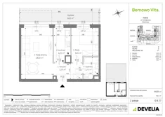 Mieszkanie, 44,05 m², 2 pokoje, parter, oferta nr B3/0/B27