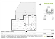 Mieszkanie, 44,10 m², 2 pokoje, parter, oferta nr B3/0/B24