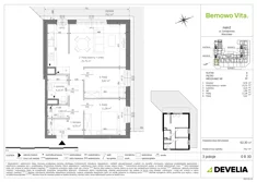 Mieszkanie, 62,30 m², 3 pokoje, parter, oferta nr B3/0/B30