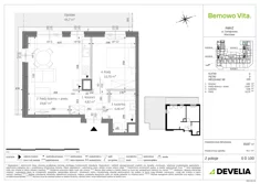 Mieszkanie, 39,87 m², 2 pokoje, parter, oferta nr B3/0/D100