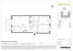 Mieszkanie, 62,32 m², 3 pokoje, piętro 3, oferta nr B3/3/C91