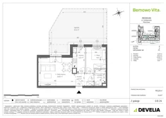 Mieszkanie, 44,10 m², 2 pokoje, parter, oferta nr B4/0/B24