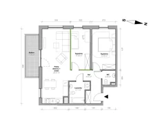 Mieszkanie, 66,04 m², 3 pokoje, piętro 2, oferta nr H.2.M05