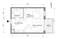 Mieszkanie, 32,59 m², 1 pokój, piętro 3, oferta nr A/120