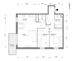 Mieszkanie, 68,05 m², 3 pokoje, piętro 2, oferta nr A/157