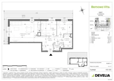 Mieszkanie, 63,82 m², 3 pokoje, parter, oferta nr B3/0/D101