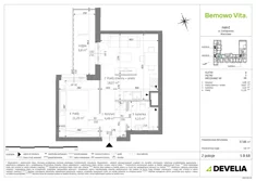 Mieszkanie, 37,86 m², 2 pokoje, piętro 5, oferta nr B3/5/B68