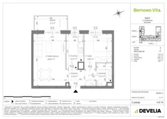 Mieszkanie, 44,04 m², 2 pokoje, piętro 5, oferta nr B3/5/B74