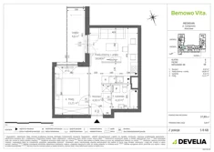 Mieszkanie, 37,89 m², 2 pokoje, piętro 5, oferta nr B4/5/B68