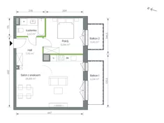 Mieszkanie, 54,27 m², 2 pokoje, piętro 4, oferta nr 2/B/1/19