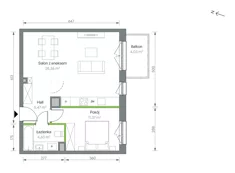 Mieszkanie, 49,80 m², 2 pokoje, piętro 2, oferta nr 3/B/3/56