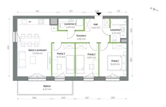 Mieszkanie, 69,96 m², 4 pokoje, piętro 7, oferta nr 1/A/2/93