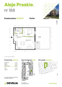 Mieszkanie, 47,23 m², 2 pokoje, parter, oferta nr 188/5