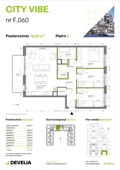 Mieszkanie, 78,87 m², 4 pokoje, piętro 2, oferta nr F/060