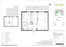 Mieszkanie, 43,49 m², 2 pokoje, parter, oferta nr D/002/M