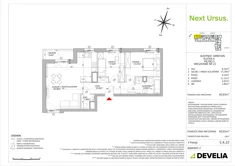 Mieszkanie, 60,65 m², 3 pokoje, piętro 5, oferta nr AM/5A22