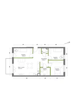 Mieszkanie, 75,63 m², 4 pokoje, piętro 2, oferta nr B1/C/19