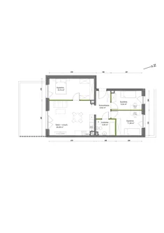 Mieszkanie, 73,09 m², 4 pokoje, parter, oferta nr B1/D/02