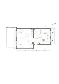 Mieszkanie, 71,34 m², 4 pokoje, parter, oferta nr B2/E/01