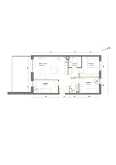 Mieszkanie, 75,31 m², 4 pokoje, parter, oferta nr B2/F/01
