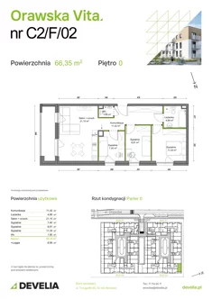 Mieszkanie, 66,35 m², 4 pokoje, parter, oferta nr C2/F/02