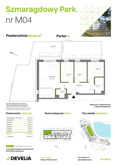 Mieszkanie, 82,66 m², 4 pokoje, parter, oferta nr E/004