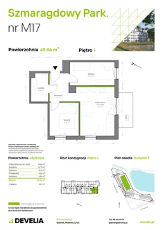 Mieszkanie, 49,96 m², 3 pokoje, piętro 1, oferta nr E/017