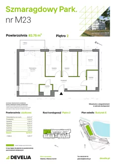 Mieszkanie, 82,75 m², 4 pokoje, piętro 2, oferta nr E/023