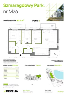 Mieszkanie, 80,21 m², 4 pokoje, piętro 2, oferta nr E/026
