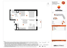 Mieszkanie, 39,81 m², 2 pokoje, piętro 1, oferta nr C/19